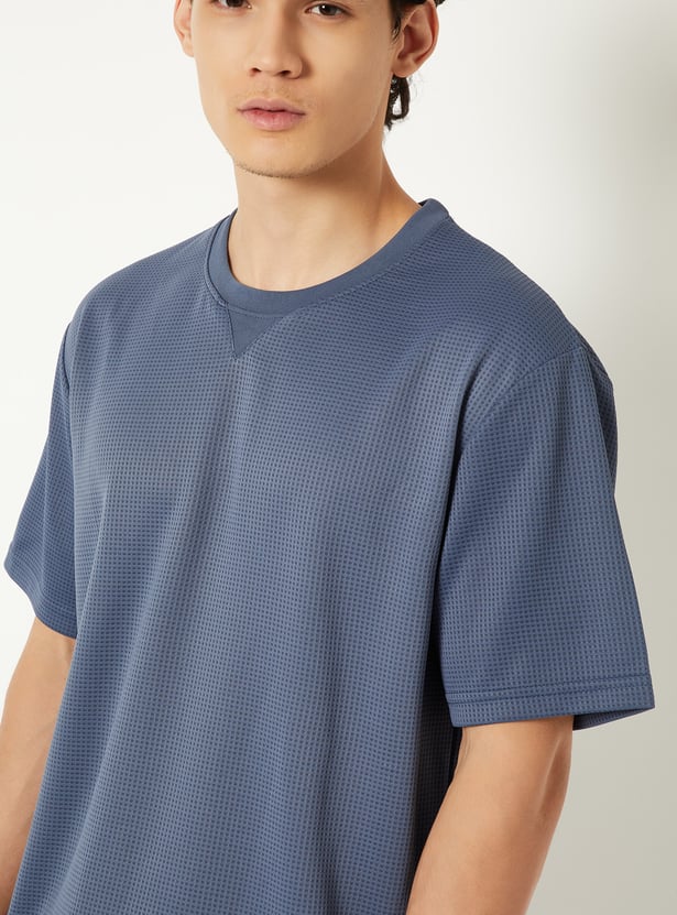 Men Textured Sports T-shirt
