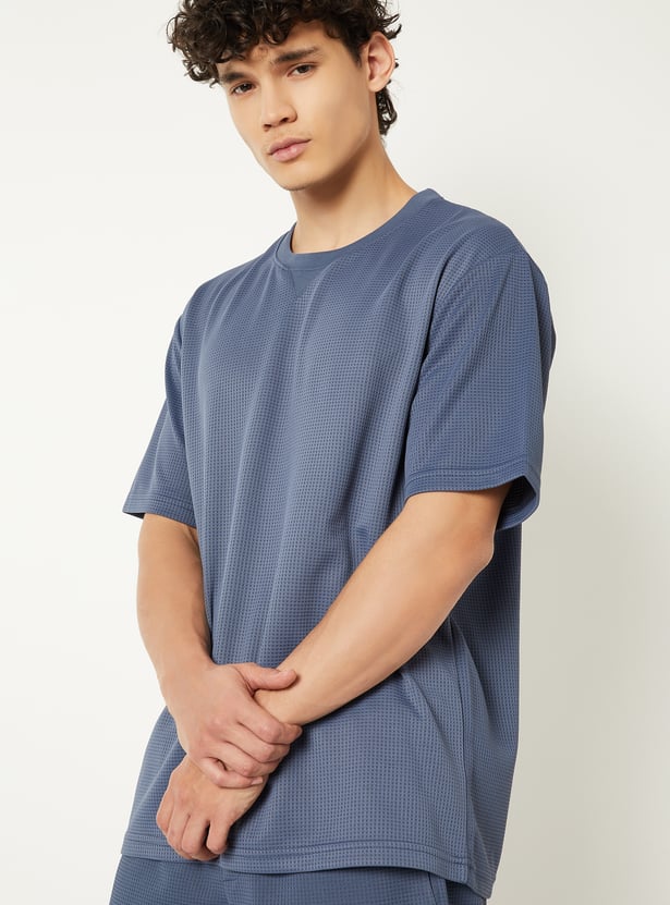 Men Textured Sports T-shirt