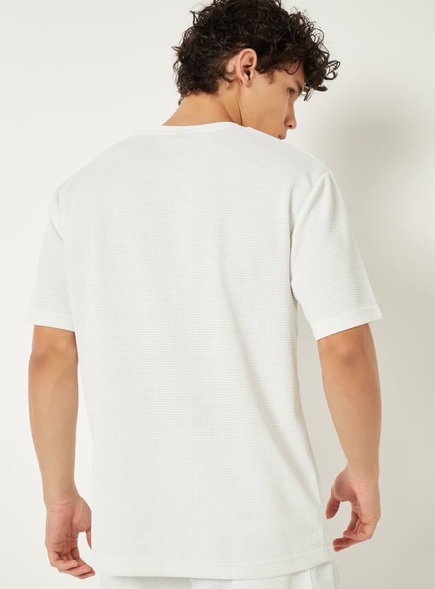 Men Textured Sports T-shirt