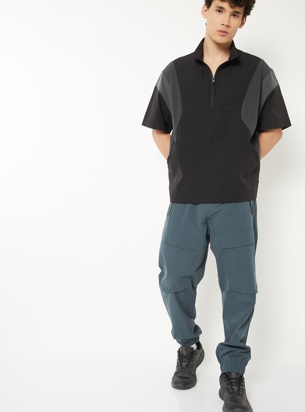 Men Colourblock Sports T-shirt