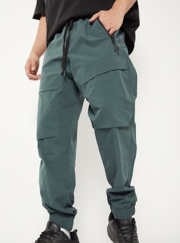 Men Solid Athleisure Joggers