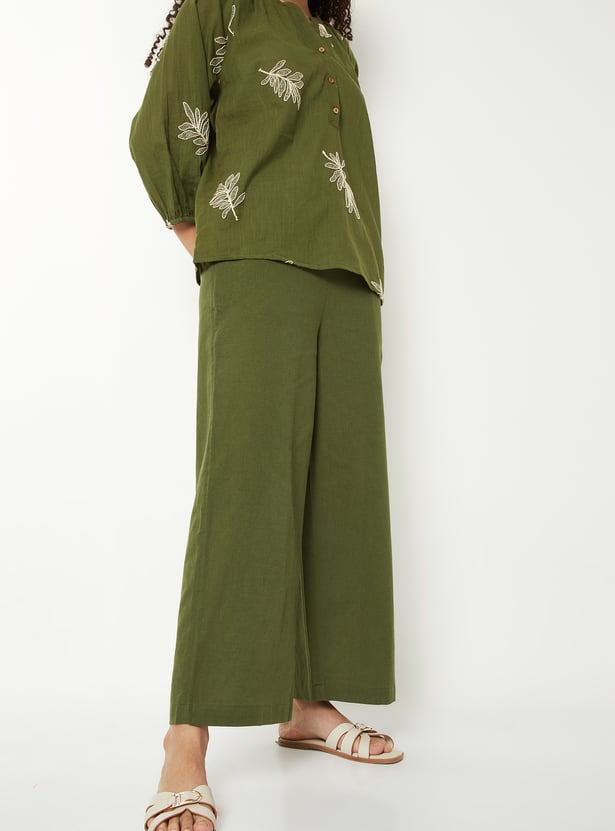 Women Solid Palazzos