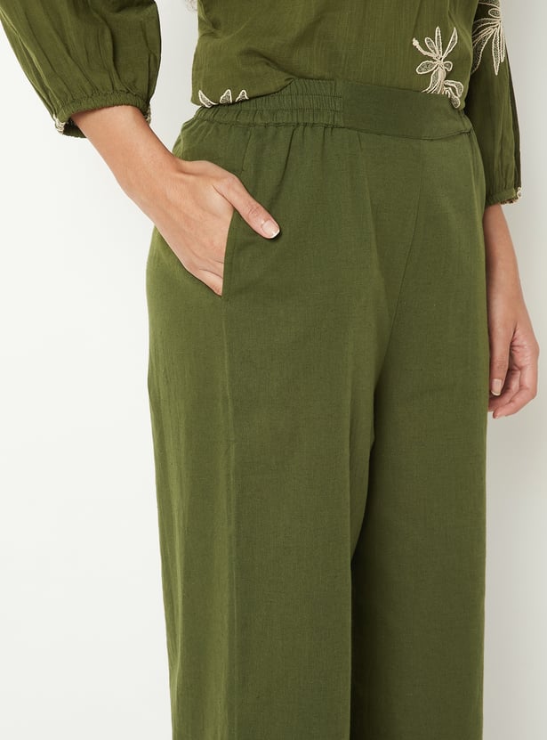 Women Solid Palazzos