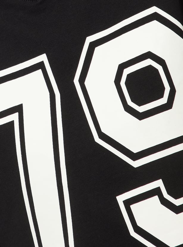 Women Printed Boxy Fit Sports T-shirt