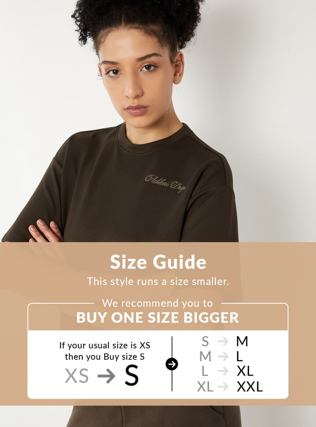 Women Printed Boxy Fit Sports T-shirt