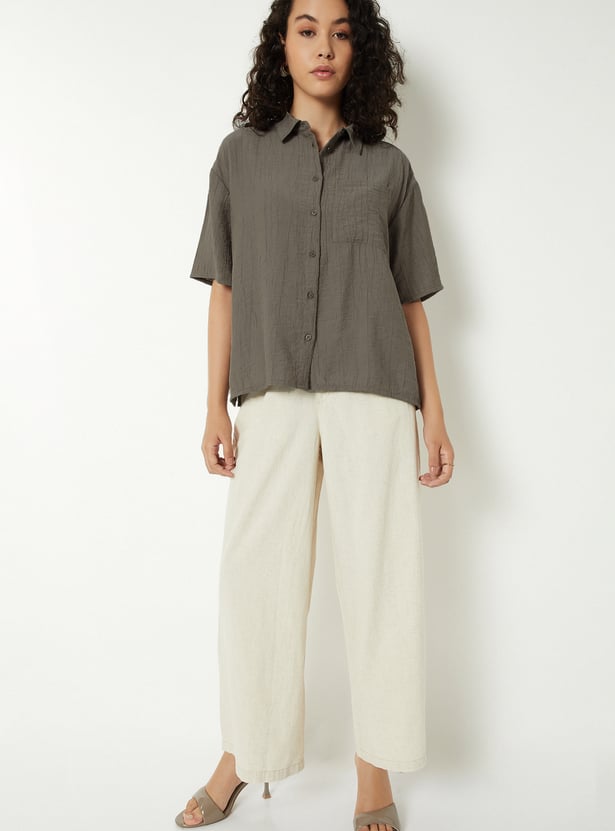 Women Textured Shirt