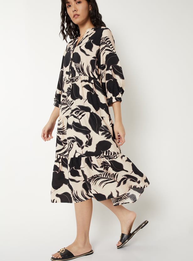 Women Printed Tiered Dress