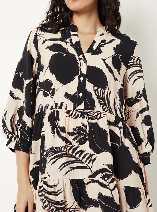 Women Printed Tiered Dress