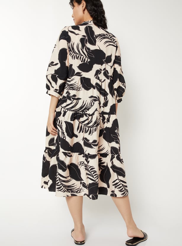 Women Printed Tiered Dress