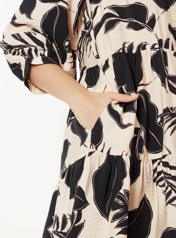 Women Printed Tiered Dress