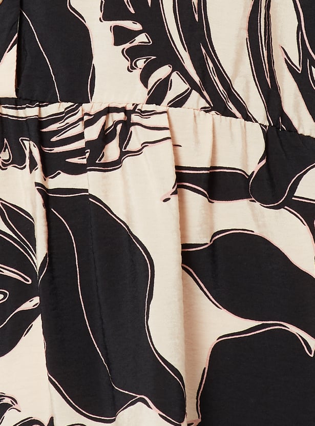 Women Printed Tiered Dress