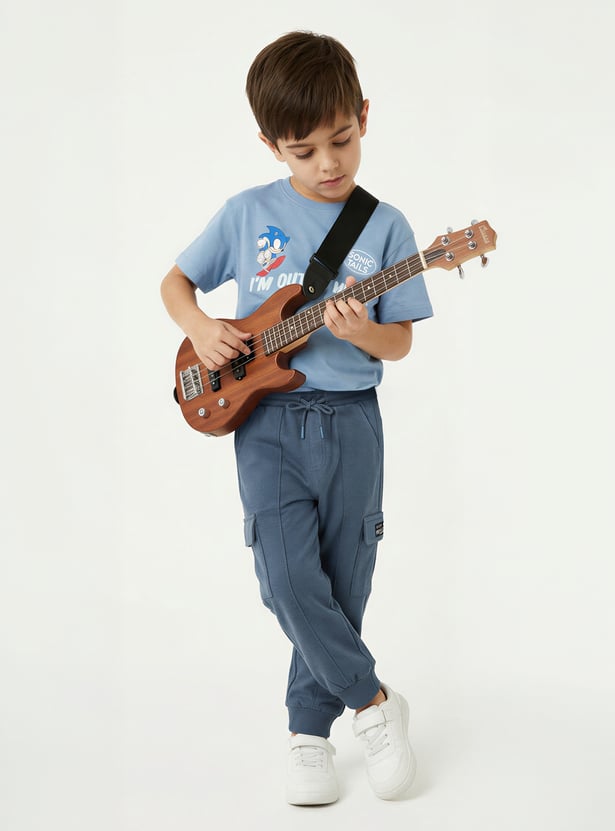 Boys Panelled Cargo Joggers