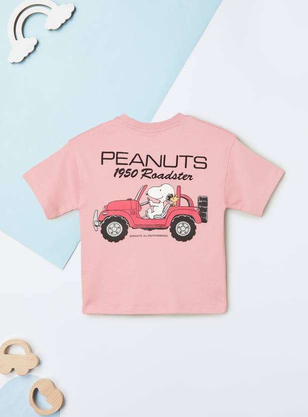 Boys Peanuts Back Print T-shirt