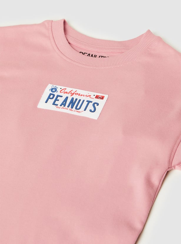 Boys Peanuts Back Print T-shirt