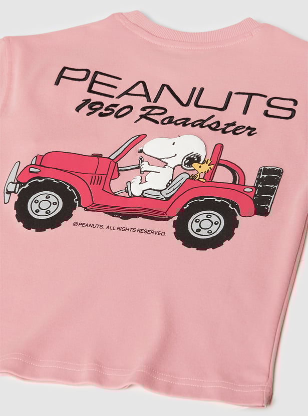 Boys Peanuts Back Print T-shirt