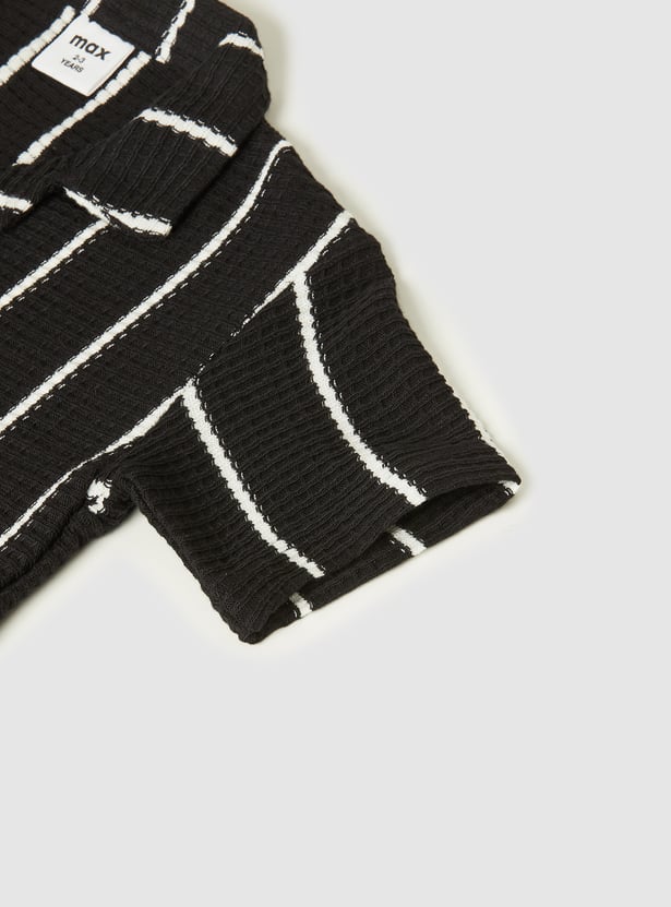 Boys Knit Striped Shirt
