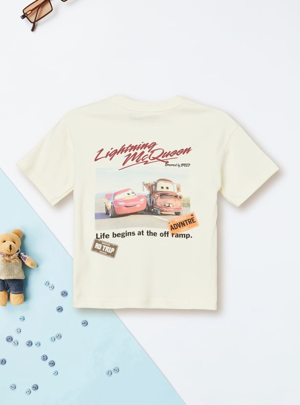 Boys Cars Print Shorts Set