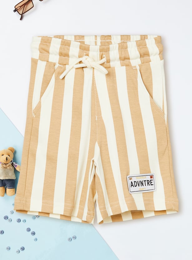 Boys Cars Print Shorts Set