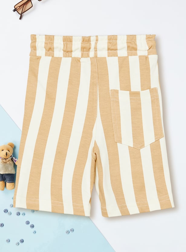 Boys Cars Print Shorts Set