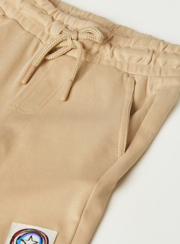 Boys Captain America Shorts Set