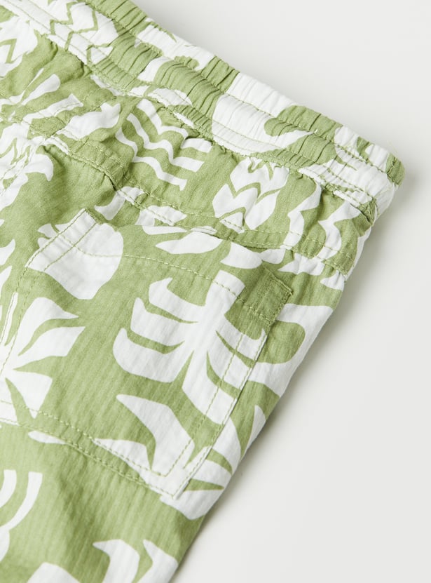 Boys Printed Shorts Set