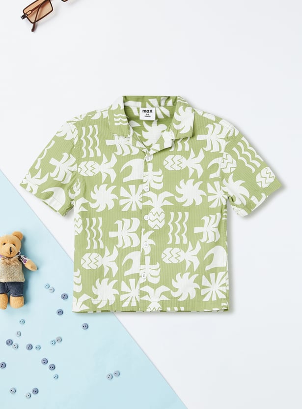 Boys Printed Shorts Set