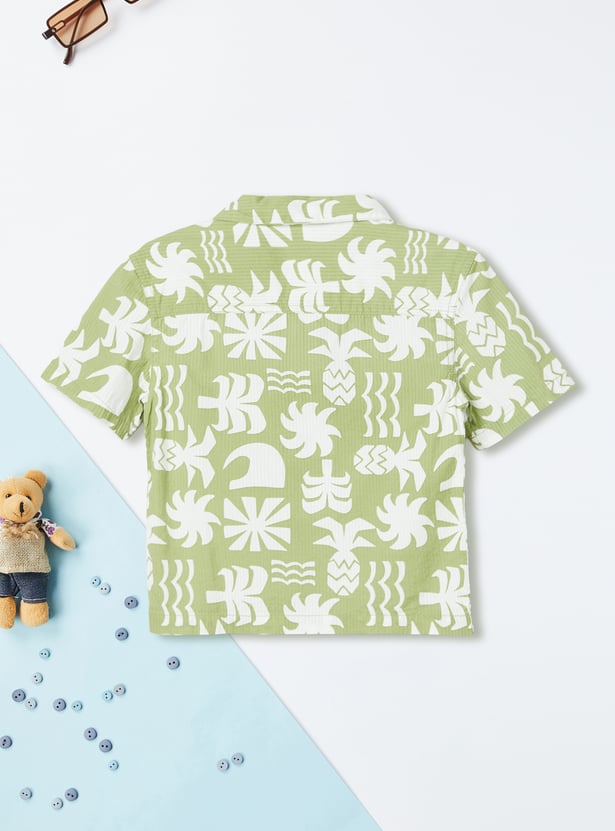 Boys Printed Shorts Set