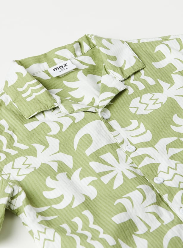 Boys Printed Shorts Set