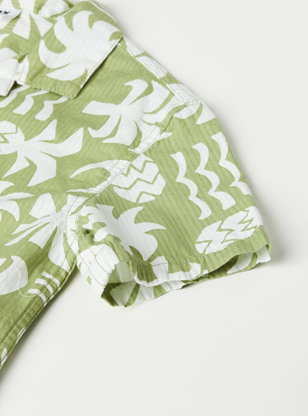 Boys Printed Shorts Set