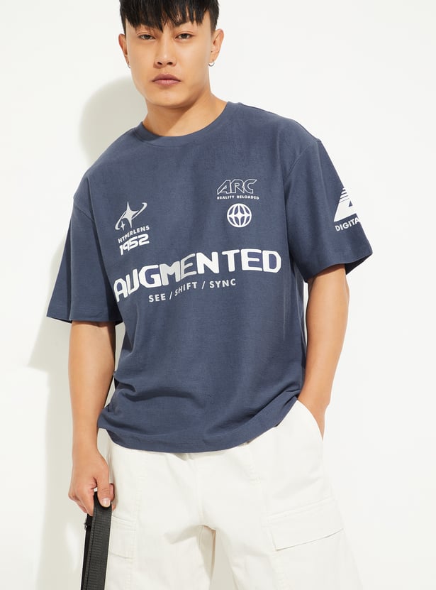 URB_N Men Printed Oversized T-shirt