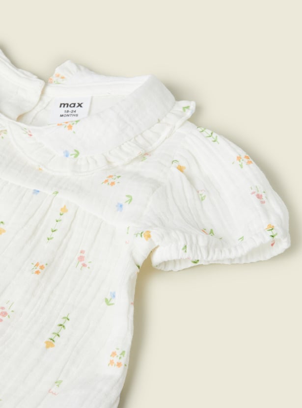 Girls Printed Shorts Set