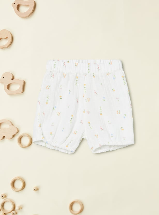 Girls Printed Shorts Set