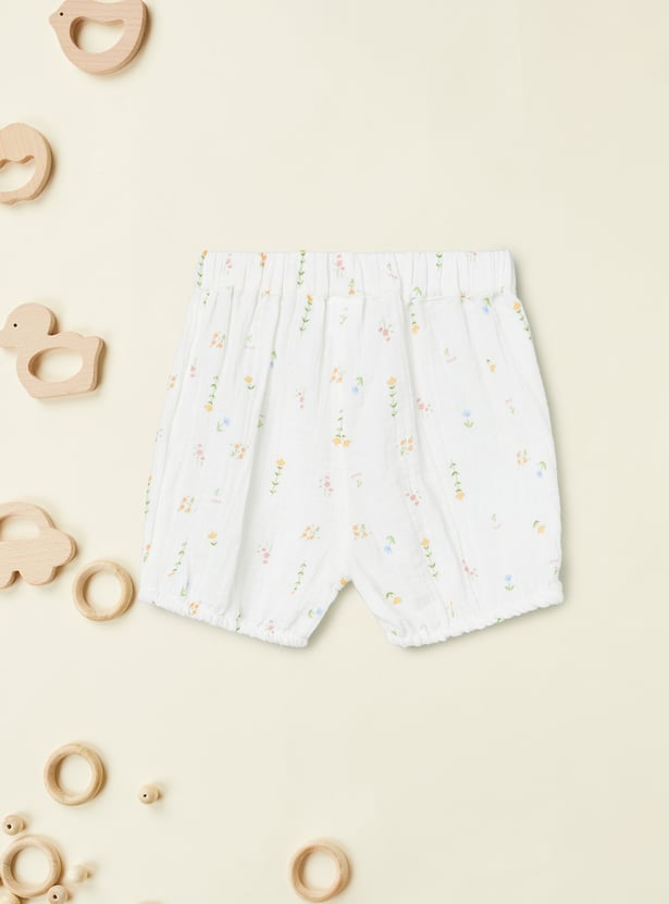 Girls Printed Shorts Set