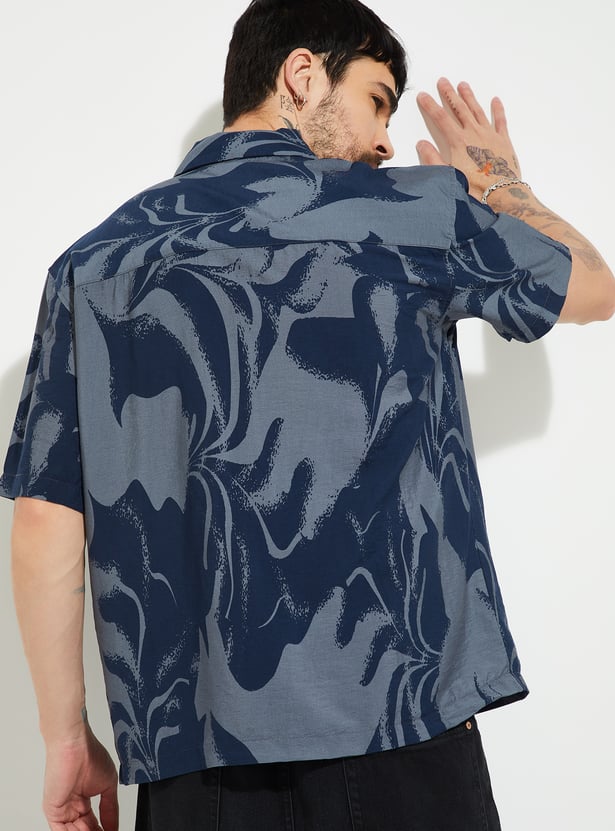 URB_N Men Printed Regular Fit Shirt