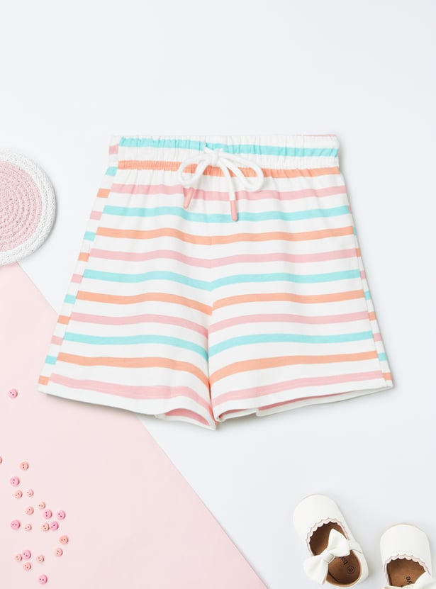 Girls Striped Shorts
