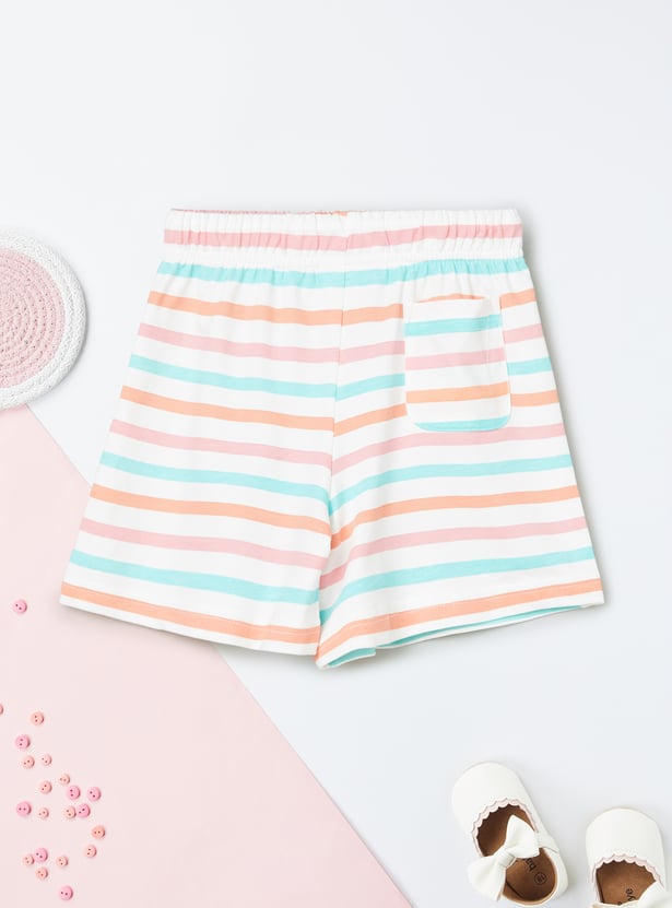 Girls Striped Shorts