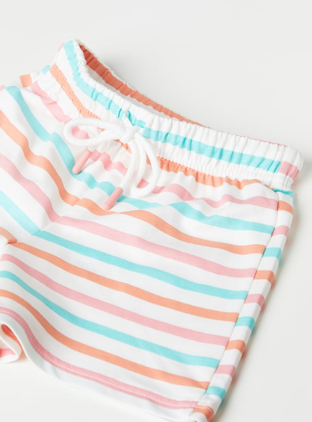 Girls Striped Shorts