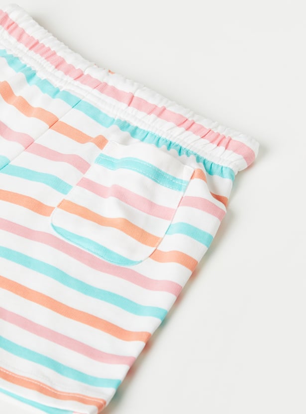 Girls Striped Shorts