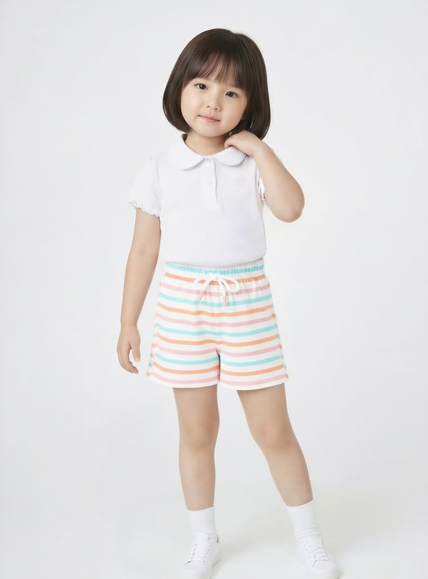 Girls Striped Shorts