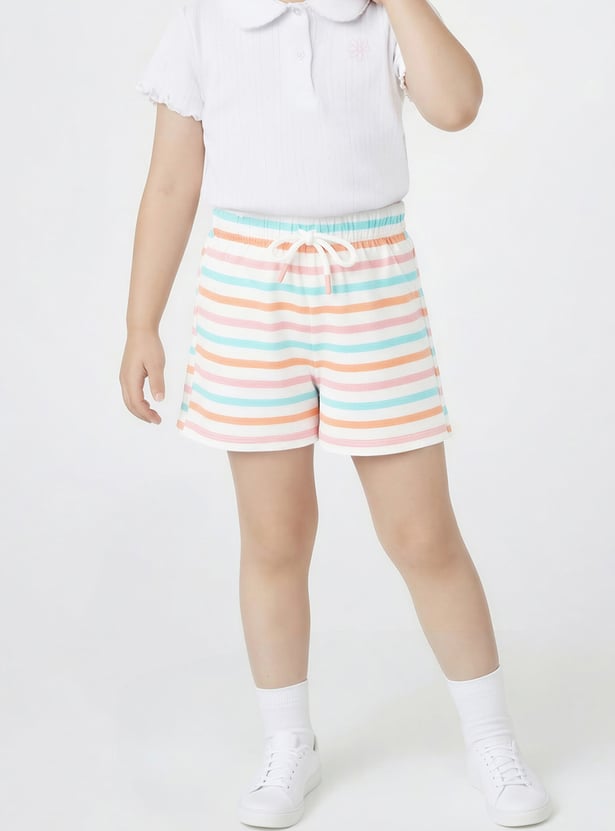 Girls Striped Shorts