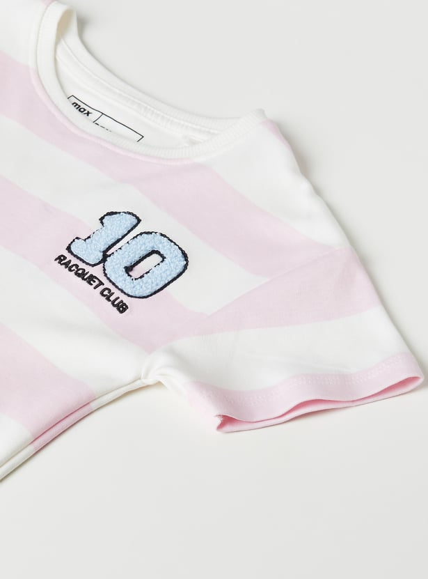 Girls Peanuts Print T-shirt