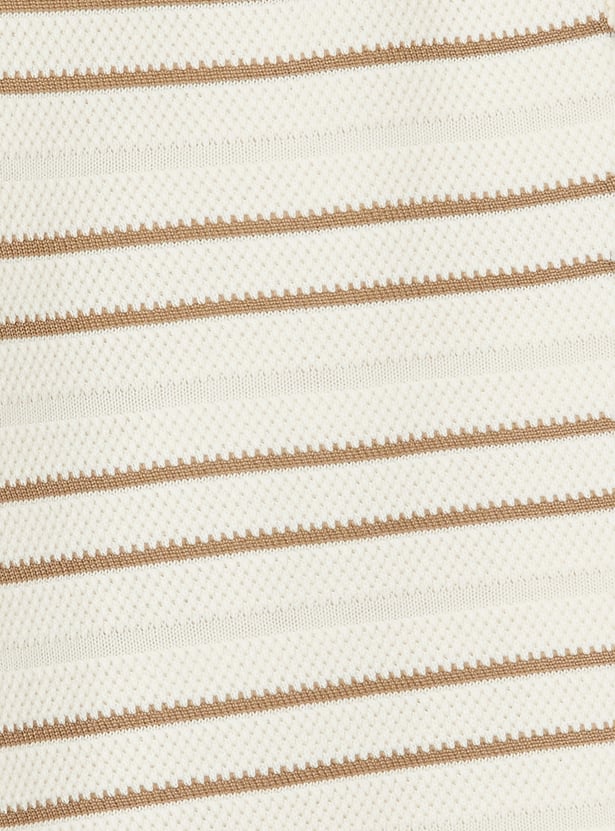 Girls Striped Shorts Set