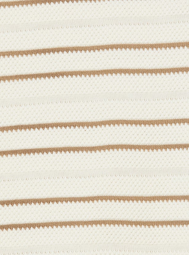 Girls Striped Shorts Set