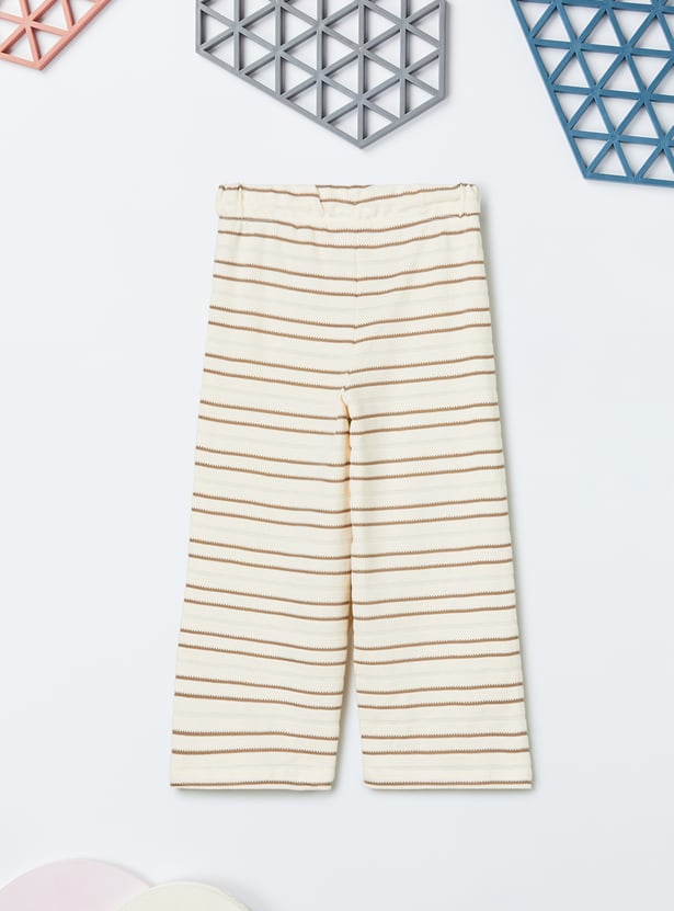 Girls Striped Shorts Set