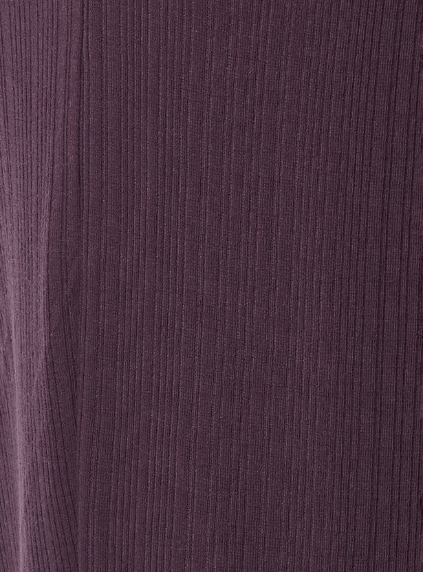 Women Textured PJ Set