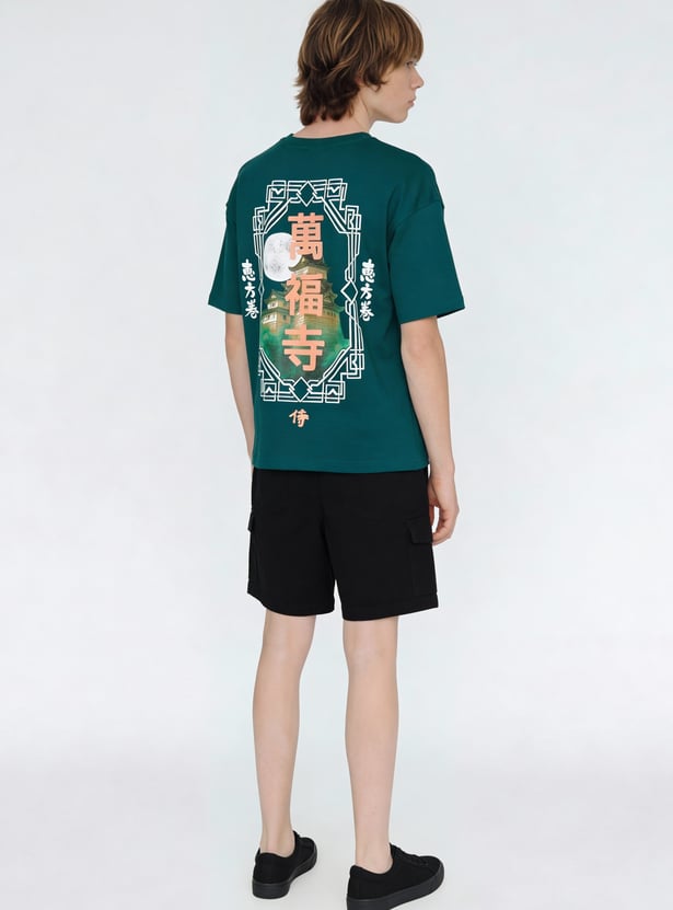 Boys Printed Oversized T-shirt