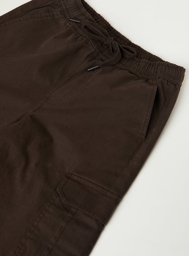 Boys Solid Twill Cargos