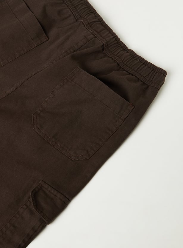 Boys Solid Twill Cargos