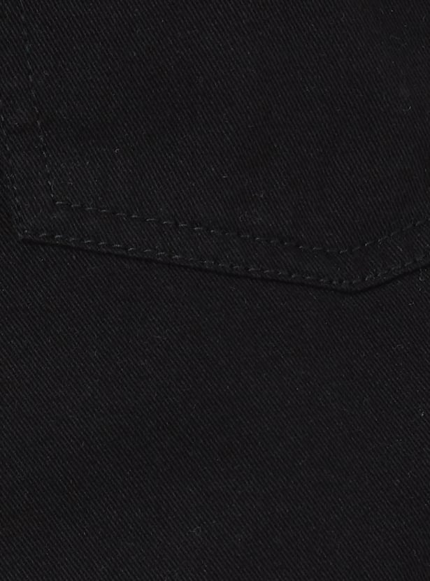 Boys Solid Cargo Shorts