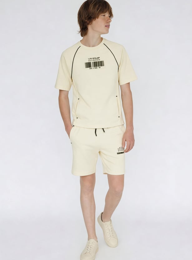 Boys Printed Shorts Set